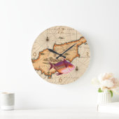 16/17世紀地図航海の時計 ラージ壁時計 (ホーム)