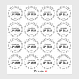 16 1.9インチリップ澄んバルムラベル シール