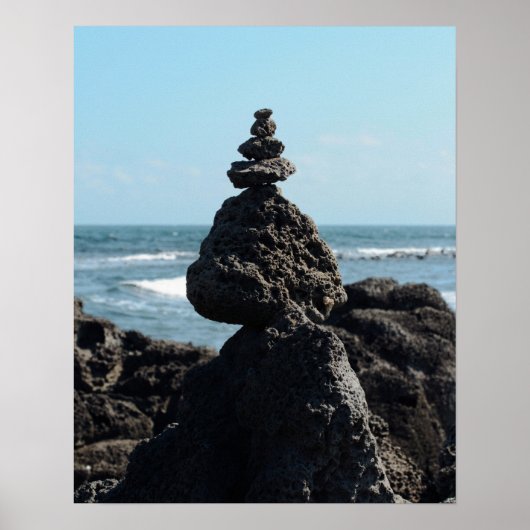 16×20 済州島の石塔 韓国 写真プリント ポスター (正面)