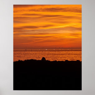 16×20 済州島 夕焼け 韓国 写真プリント ポスター