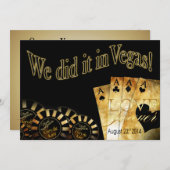 16:30 ゲイリー＆ケイティ ラスベガス デラックス ウェディング 招待状 (正面/裏面)