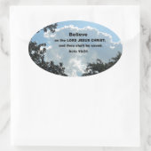 16:31主イエス信じキリストに対して行われる 楕円形シール (バッグ)