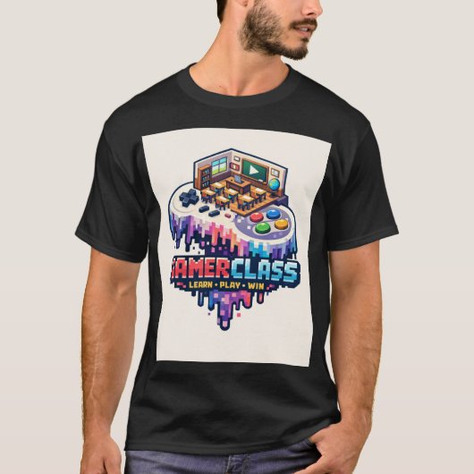 16-Bit Melting YouTube Gaming Controller Tシャツ (正面)