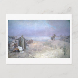 #16 Jan Amos Komenskyの最後の日、ミュシャ ポストカード