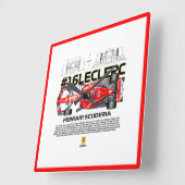 16 leclerc スクエア壁時計 (傾斜)