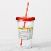 16 Oz JJ自己炎症飛んでいる認識度タンブラー アクリルタンブラー (裏面)