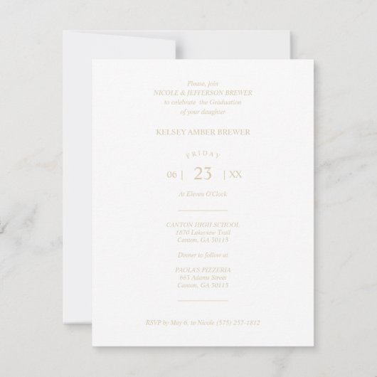 16 Photos Collage Timeline Life Graduation (裏面)