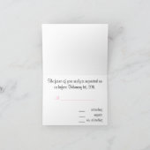 16 RSVPのシンプル 招待状 (内部)