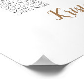 16 Table Large Wedding Guest Seating Chart ポスター (角)