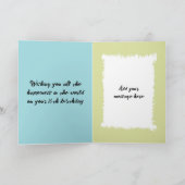 16 today追加フォトエイジ名ターコイズ誕生日 カード (内部)