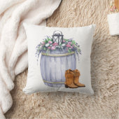 16"x16"装飾用クッションサマーカントリー結婚式素朴 クッション (ブランケット)