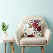 16"x16"装飾用クッションホワイトローズ金ゴールドジオメトリックFl クッション (椅子)