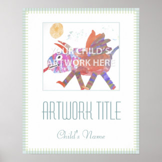 16"x20"ブルーラインポスター$13.50 ポスター