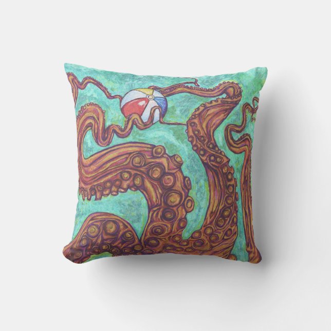 16 x 16屋外クラーケンビーチ装飾用クッション アウトドアクッション (正面)