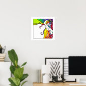 16" x 16" ポスター Electra ポップアートのディーバ (ホームオフィス)
