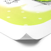 16" X 16"ポスター – MOJITOレシピカクテルアート ポスター (角)