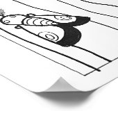 16 x 20"シベリア飛んでいるリス色 ポスター (角)