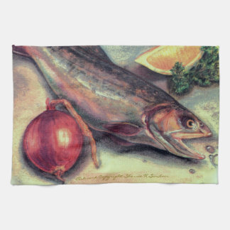 16" x 24"魚の台所タオル キッチンタオル