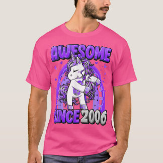 16 Years Old Unicorn Flossing 16th Birthday Girl U Tシャツ