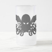 16ozによってCthulhuの曇らされるマグ- 1人の冷えた年長者の神 フロストグラスビールジョッキ (中央)