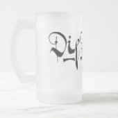 16ozビールのジョッキの曇らされたガラス フロストグラスビールジョッキ (左)