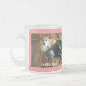 16oz白いコーヒー・マグ フロストグラスマグカップ (左)