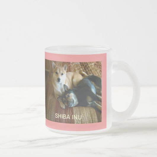 16oz白いコーヒー・マグ フロストグラスマグカップ (右)