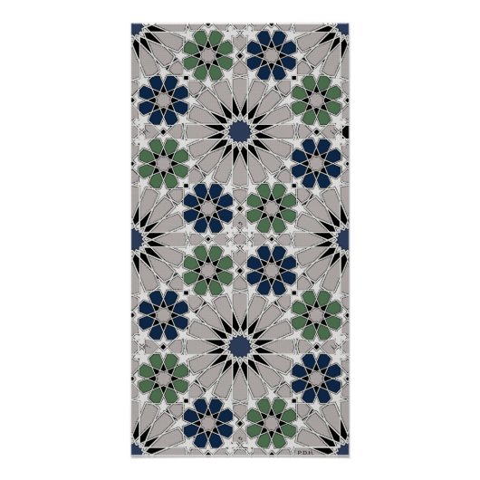 16sおよび8sロセッテモロッコスタイル4 ポスター (正面)