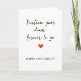 16st Anniversary – Sixteen Year Down Forever to Go カード