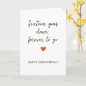 16st Anniversary – Sixteen Year Down Forever to Go カード (黄色い花)
