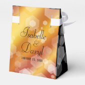 16thエレガントゴールデントパ結婚スの記念日ファボ フェイバーボックス (裏面サイド)