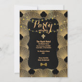 16thバースデーパーティーアールデコギャツビーガール 招待状 (裏面)