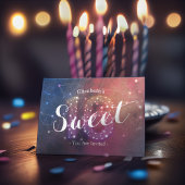 16thバースデーパーティーシック銀河系スターコンステレーション 招待状