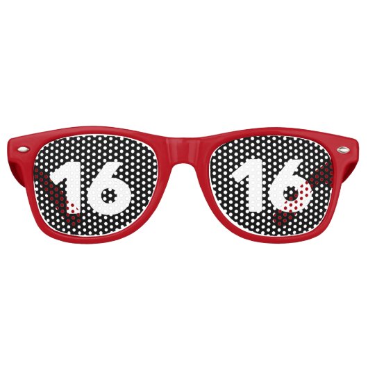 16th甘い16誕生日ノベルティサングラスシェード レトロサングラス (正面)