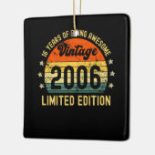16th誕生日ギフトヴィンテージ2006限定版 セラミックオーナメント (左)