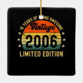 16th誕生日ギフトヴィンテージ2006限定版 セラミックオーナメント (裏面)