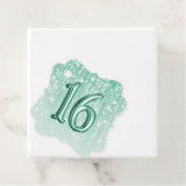 16th誕生日グリーンフォイルバルーントゥインクルライト フェイバータグ (インサイチュ)