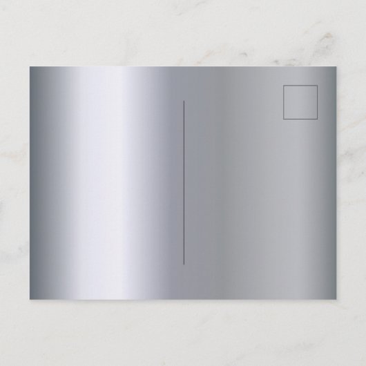 16th誕生日パーティーシルバースパークル招待 ポストカード (裏面)