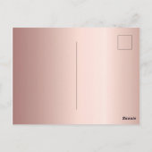 16th誕生日パーティーバラ金ゴールドダイヤモンド招待 ポストカード (裏面)