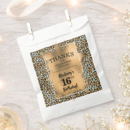 16th誕生日パーティーレオパード印刷お気に入りバッグ フェイバーバッグ