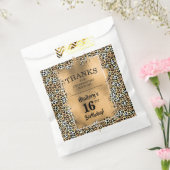 16th誕生日パーティーレオパード印刷お気に入りバッグ フェイバーバッグ (封をした状態)