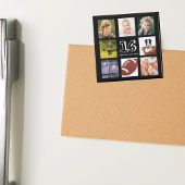 16th誕生日パーティー写真コラージュ黒い男の子 マグネット