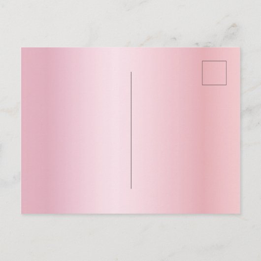 16th誕生日パーティー赤面ピンクのスパークル招待 ポストカード (裏面)