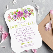 16th誕生日ボホフローラシックsweet sixteen 招待状