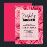 16th誕生日招待状誕生日ディナーフローラ 招待状<br><div class="desc">16th誕生日招待状誕生日ディナーフローラピンクのバラエレガントス</div>