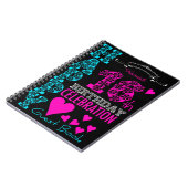 16th誕生祝いパーソナライズされたゲストブック ノートブック (左側)