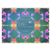 16th Anniversary Wax, Statice Flower  テーブルクロス (正面(横))