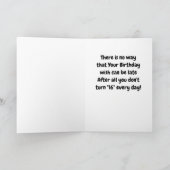 **16th BIRTHDAY** FROM RUNAWAY FUN LOVING PIGS   カード (内部)