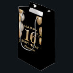 16th Birthday Partyブラック&金ゴールドバルーン スモールペーパーバッグ<br><div class="desc">16thバースデーパーティーブラックと金ゴールドバルーンと紙吹雪抱き枕。さらにカスタマイクリックズを行う場合はカスタマイズ、「IT」ボタンをクリックし、このテンプレートを変更するためにデザインツールを使用する。</div>
