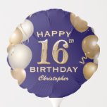16th Birthday Partyブラック&金ゴールドバルーン バルーン<br><div class="desc">16th Birthday Partyブラックと金ゴールドバルーンと紙吹雪バルーン更なるカスタマイズのためクリックにはカスタマイズ「it」ボタンをクリックし、デザインツールを使用してこのテンプレートを修正する。</div>